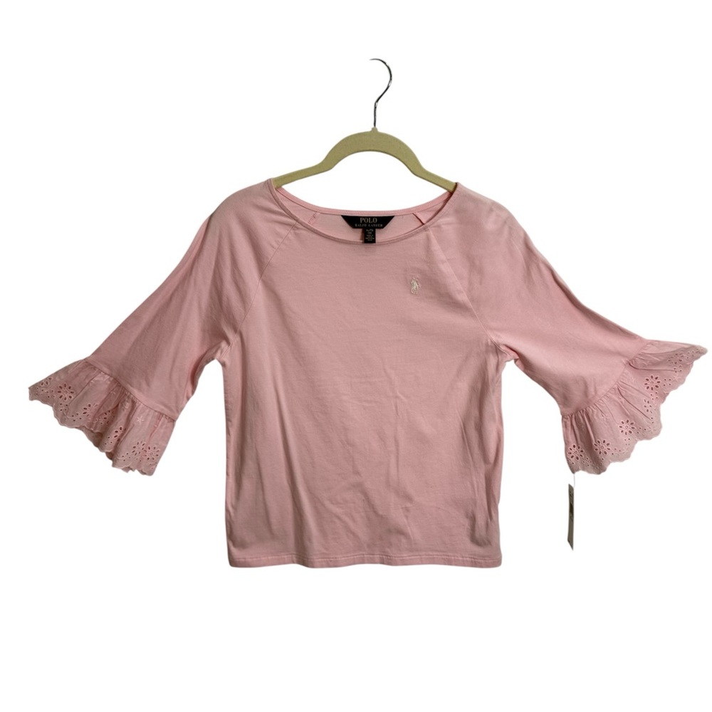 Polo by Ralph Lauren Ruffles‎ Sleeve Blouse, Size X-LARGE (16)